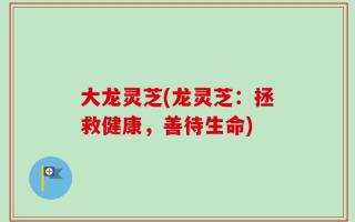 大龙灵芝(龙灵芝：拯救健康，善待生命)