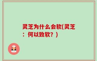 灵芝为什么会软(灵芝：何以致软？)