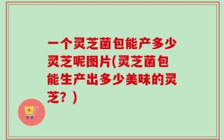 一个灵芝菌包能产多少灵芝呢图片(灵芝菌包能生产出多少美味的灵芝？)