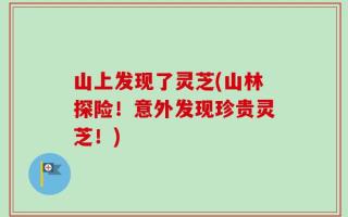 山上发现了灵芝(山林探险！意外发现珍贵灵芝！)