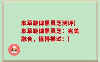 本草旋律黑灵芝测评(本草旋律黑灵芝：完美融合，值得尝试！)