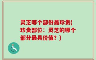 灵芝哪个部份最珍贵(珍贵部位：灵芝的哪个部分最具价值？)
