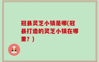 冠县灵芝小镇是哪(冠县打造的灵芝小镇在哪里？)