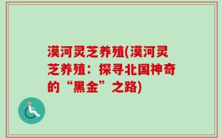 漠河灵芝养殖(漠河灵芝养殖：探寻北国神奇的“黑金”之路)