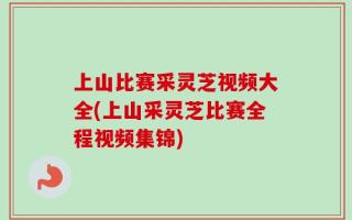 上山比赛采灵芝视频大全(上山采灵芝比赛全程视频集锦)