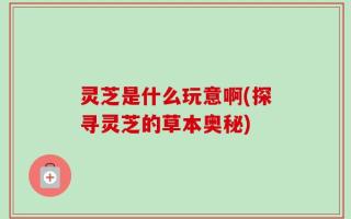 灵芝是什么玩意啊(探寻灵芝的草本奥秘)
