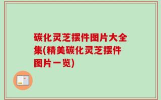 碳化灵芝摆件图片大全集(精美碳化灵芝摆件图片一览)