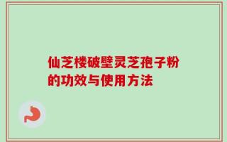 仙芝楼破壁灵芝孢子粉的功效与使用方法