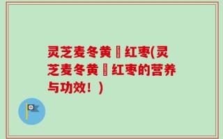 灵芝麦冬黄茋红枣(灵芝麦冬黄茋红枣的营养与功效！)