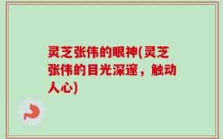 灵芝张伟的眼神(灵芝张伟的目光深邃，触动人心)