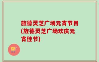 旌德灵芝广场元宵节目(旌德灵芝广场欢庆元宵佳节)