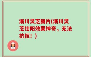 淅川灵芝图片(淅川灵芝壮阳效果神奇，无法抗拒！)