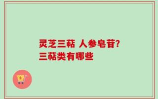 灵芝三萜 人参皂苷？三萜类有哪些