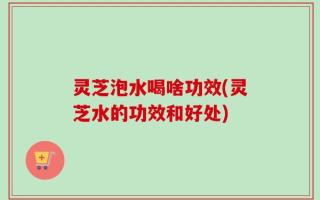 灵芝泡水喝啥功效(灵芝水的功效和好处)