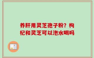 养肝用灵芝孢子粉？枸杞和灵芝可以泡水喝吗