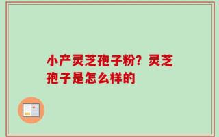 小产灵芝孢子粉？灵芝孢子是怎么样的
