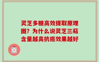灵芝多糖高效提取原理图？为什么说灵芝三萜含量越高抗癌效果越好