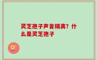灵芝孢子声音隔离？什么是灵芝孢子