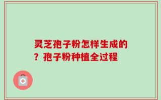 灵芝孢子粉怎样生成的？孢子粉种植全过程