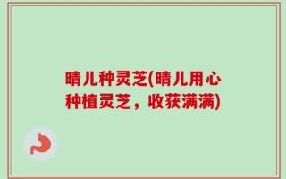 晴儿种灵芝(晴儿用心种植灵芝，收获满满)