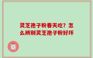 灵芝孢子粉春天吃？怎么辨别灵芝孢子粉好坏