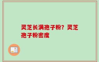 灵芝长满孢子粉？灵芝孢子粉密度