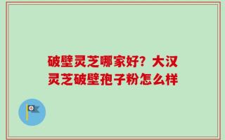 破壁灵芝哪家好？大汉灵芝破壁孢子粉怎么样