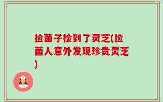 捡菌子检到了灵芝(捡菌人意外发现珍贵灵芝)