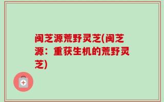 闽芝源荒野灵芝(闽芝源：重获生机的荒野灵芝)