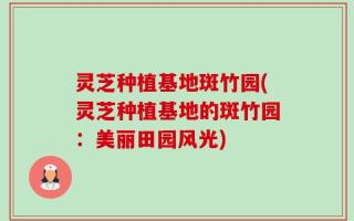 灵芝种植基地斑竹园(灵芝种植基地的斑竹园：美丽田园风光)