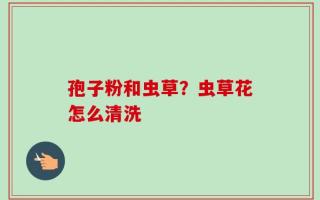 孢子粉和虫草？虫草花怎么清洗