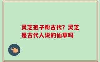灵芝孢子粉古代？灵芝是古代人说的仙草吗