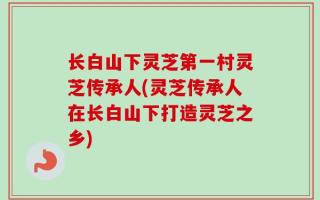 长白山下灵芝第一村灵芝传承人(灵芝传承人在长白山下打造灵芝之乡)