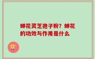 蝉花灵芝孢子粉？蝉花的功效与作用是什么