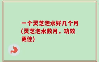 一个灵芝泡水好几个月(灵芝泡水数月，功效更佳)