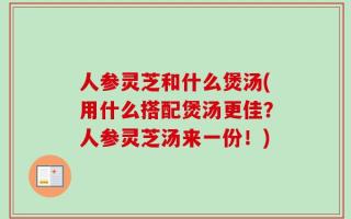 人参灵芝和什么煲汤(用什么搭配煲汤更佳？人参灵芝汤来一份！)
