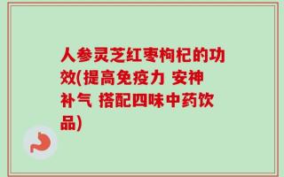 人参灵芝红枣枸杞的功效(提高免疫力 安神补气 搭配四味中药饮品)