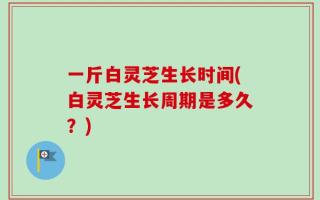 一斤白灵芝生长时间(白灵芝生长周期是多久？)