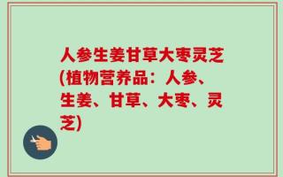 人参生姜甘草大枣灵芝(植物营养品：人参、生姜、甘草、大枣、灵芝)