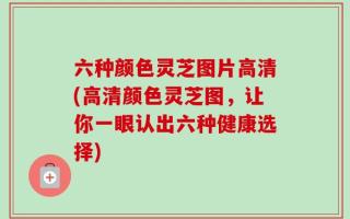 六种颜色灵芝图片高清(高清颜色灵芝图，让你一眼认出六种健康选择)