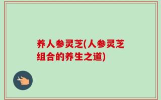 养人参灵芝(人参灵芝组合的养生之道)