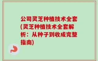 公司灵芝种植技术全套(灵芝种植技术全套解析：从种子到收成完整指南)
