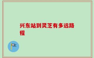 兴东站到灵芝有多远路程