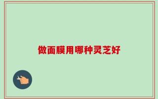 做面膜用哪种灵芝好