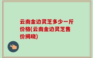 云南金边灵芝多少一斤价格(云南金边灵芝售价揭晓)