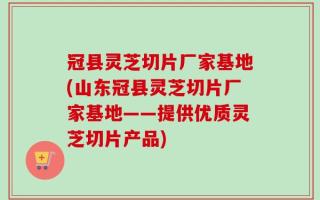 冠县灵芝切片厂家基地(山东冠县灵芝切片厂家基地——提供优质灵芝切片产品)