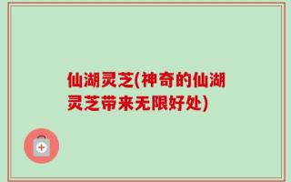 仙湖灵芝(神奇的仙湖灵芝带来无限好处)