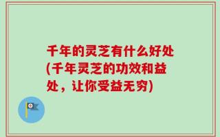 千年的灵芝有什么好处(千年灵芝的功效和益处，让你受益无穷)