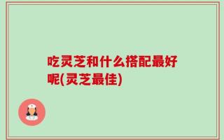 吃灵芝和什么搭配最好呢(灵芝最佳)