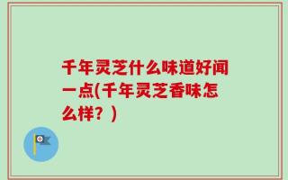 千年灵芝什么味道好闻一点(千年灵芝香味怎么样？)
